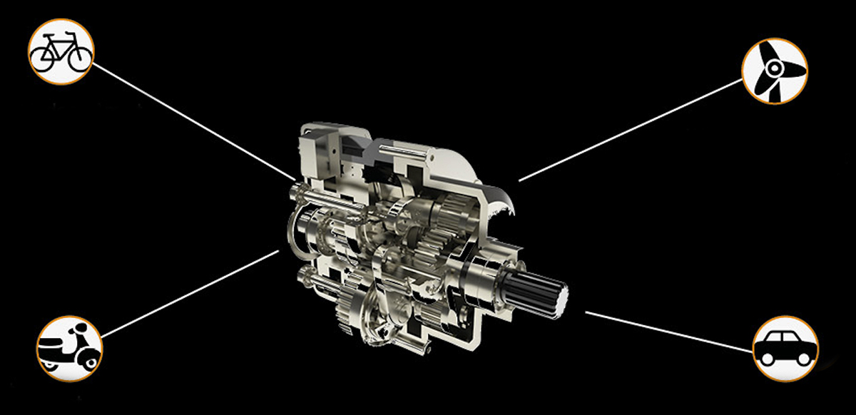 RatioZero is the first industrial grade gear-based Continuously Variable Transmission